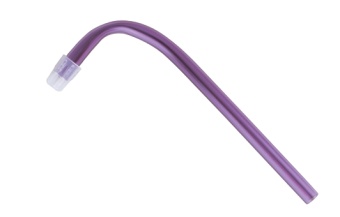Слюноотсос стоматологический одноразовый со съемным наконечником (фиолетовый) 100 шт./уп.